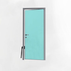 Дверь остекленная: двойной витраж с цветным стеклом в алюминиевой обвязке Офимолл